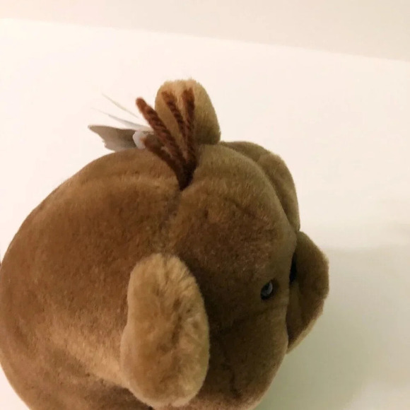 Vintage 1984 R Dakin Brown Beaver Stuffed Animal Plush Toy Sawdust Nature Babies - Picture 12 of 16